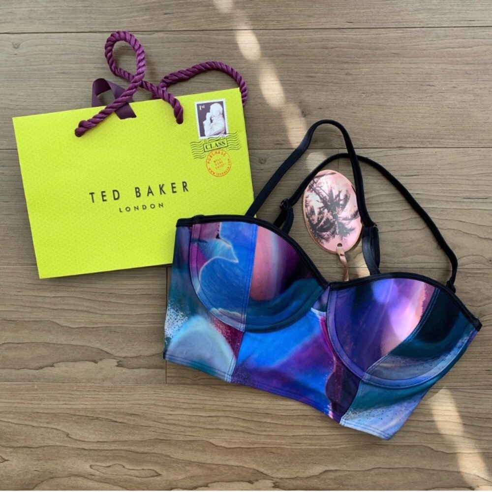 Ted Baker bikini top, 32 C/D, new with tags.